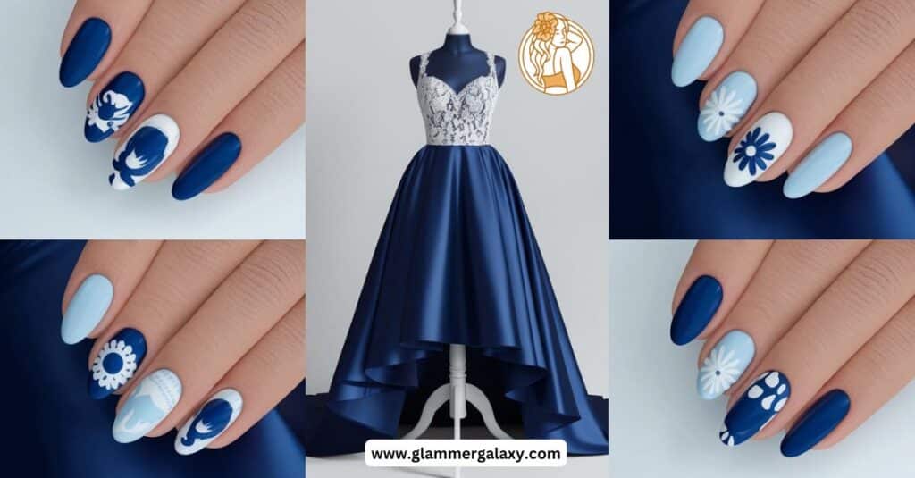 Top Nail Color Perfect for Navy Blue Outfits