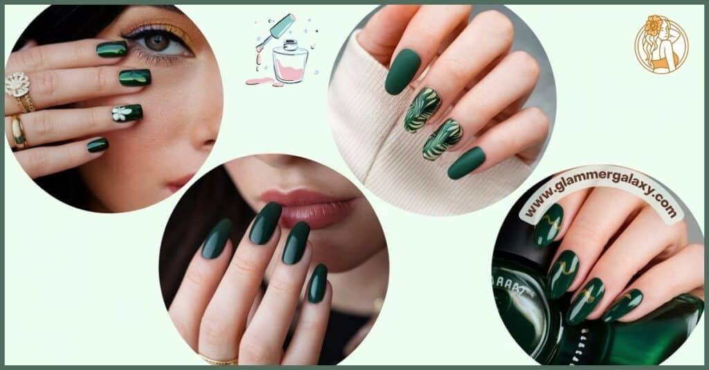 17 Dark Green Nail Designs to Elevate Your Style