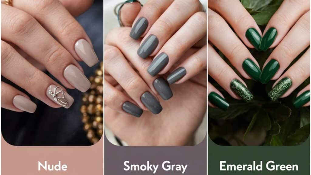 Nude
smoky gray
emrald