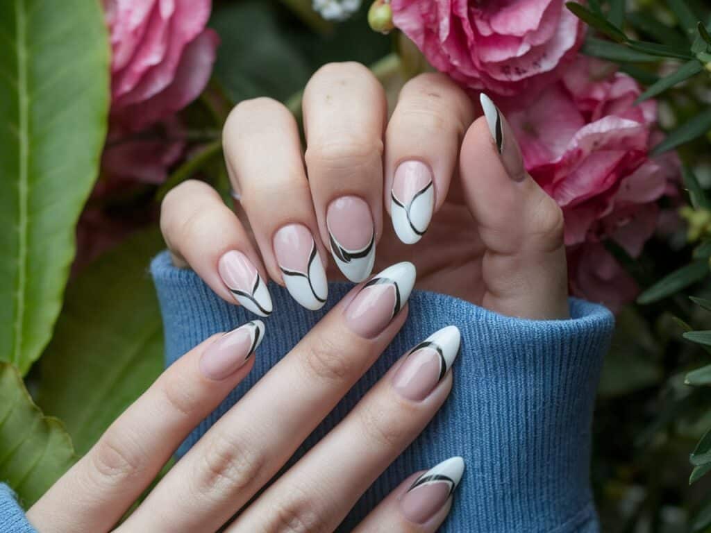 Almond shaped nails