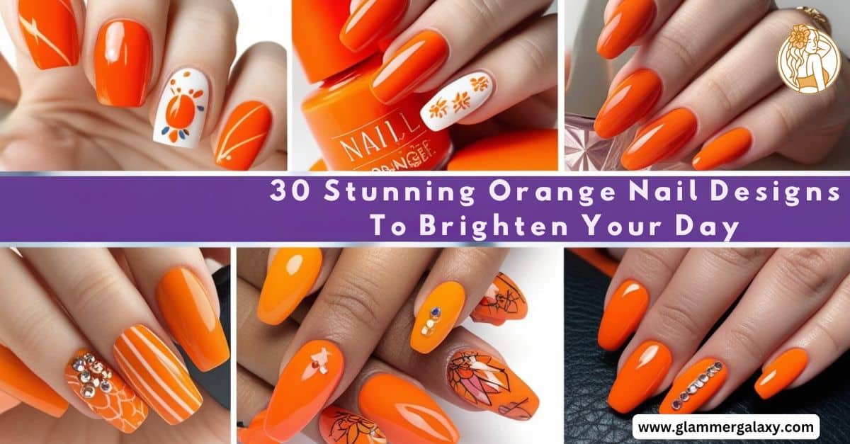 30 Stunning Orange Nail Designs to Brighten Your Day