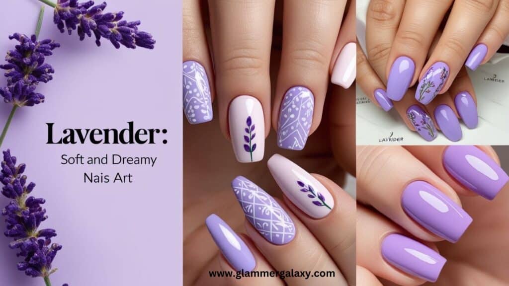 Lavender nails