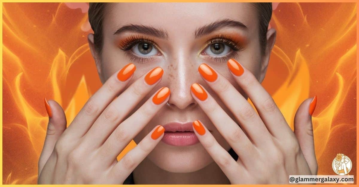 Orange Nails Ideas