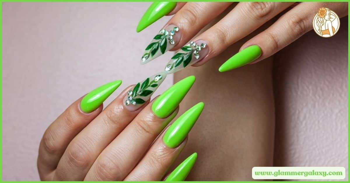 Lime Green Nail Designs