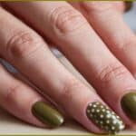 Olive Green Nails