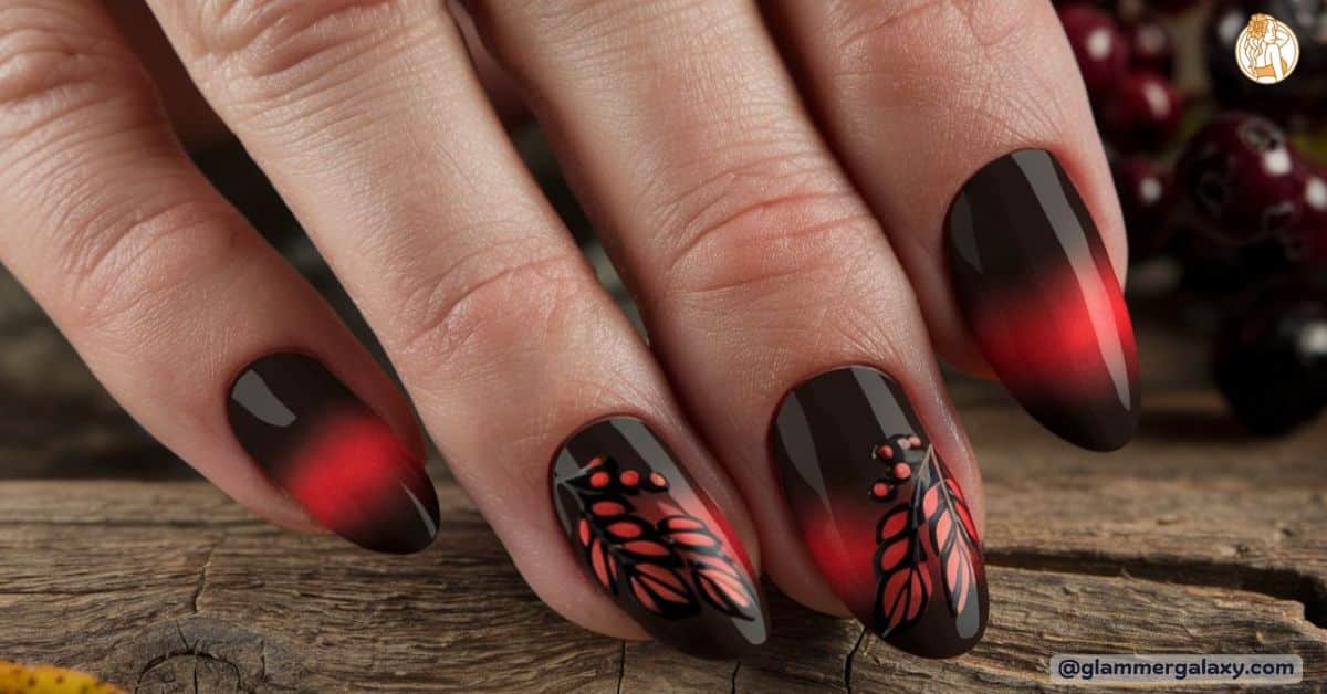 Dark Fall Nails