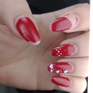 Elegant almond-shaped nails