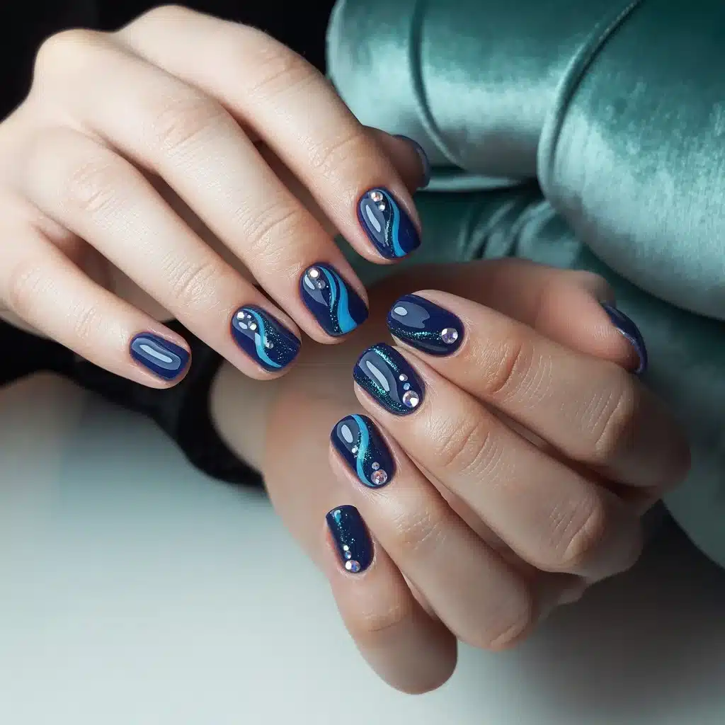 Blue coffin nails