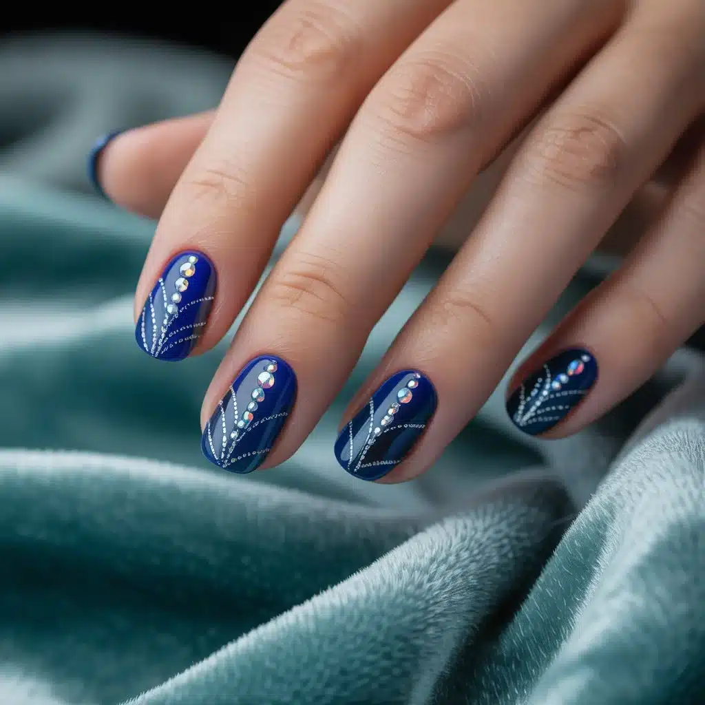 Royal blue nails