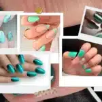 mint green nail