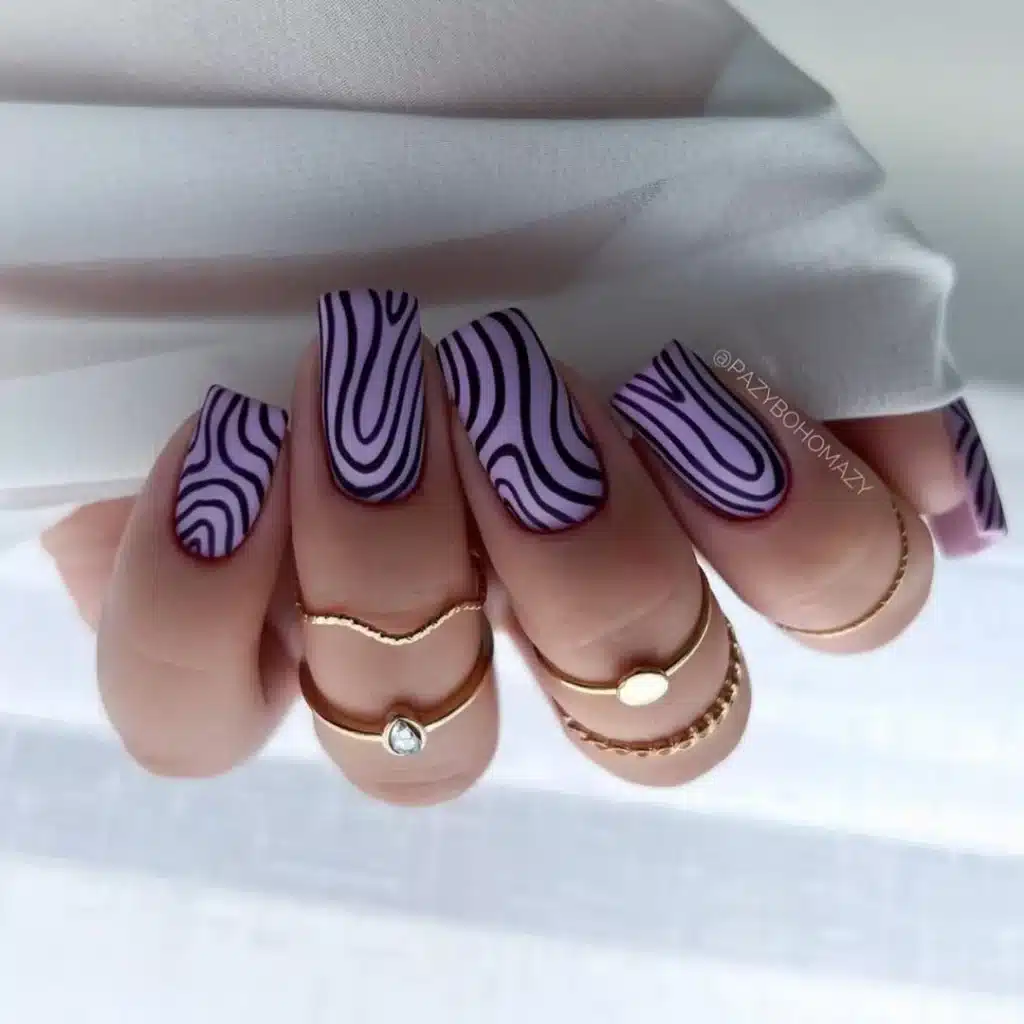 blue nails art