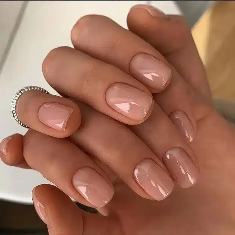 pink nail art