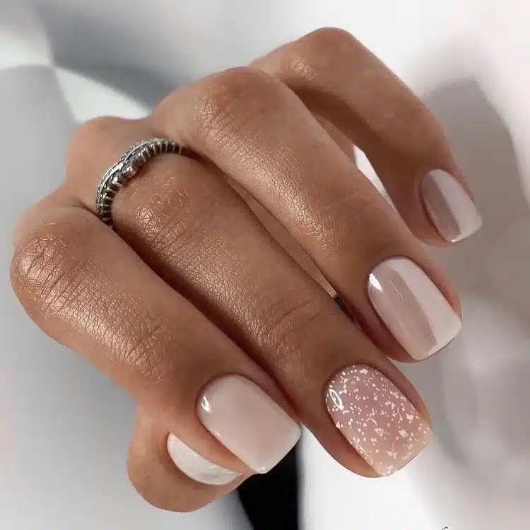 pink nail art