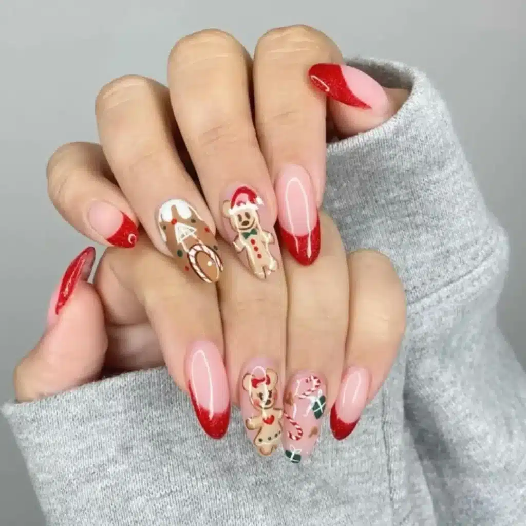 red nails