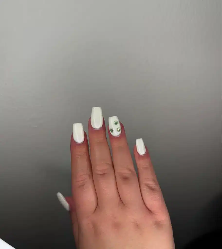 white nails
