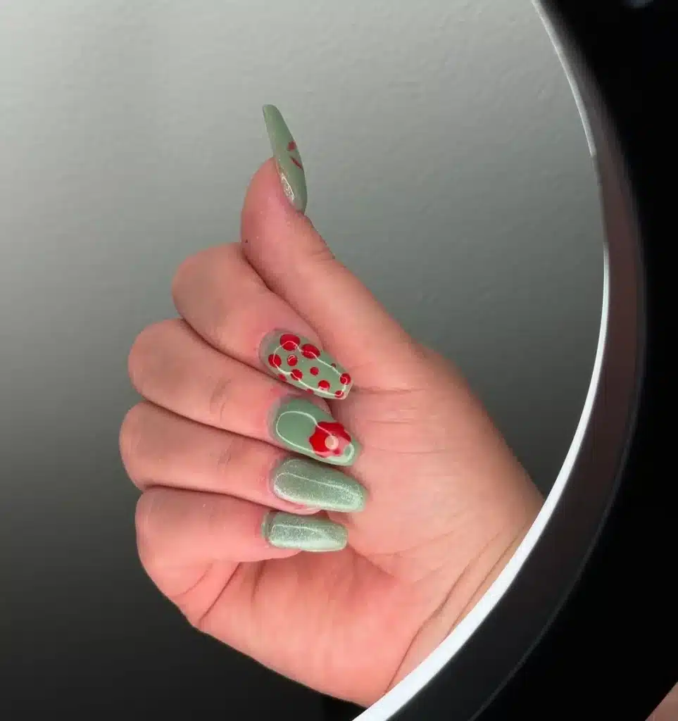 glitter nails