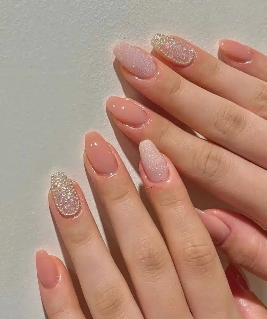 glitter nails