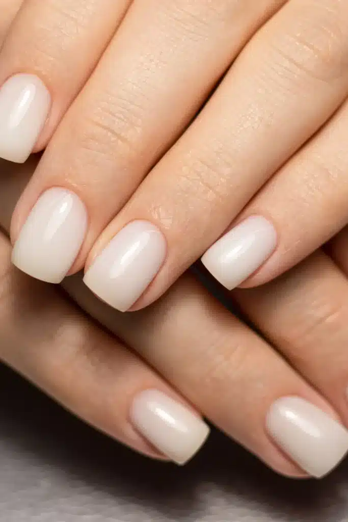 white nail design