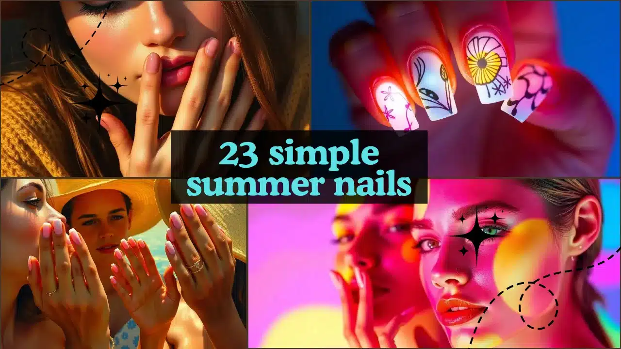 23 simple summer nails