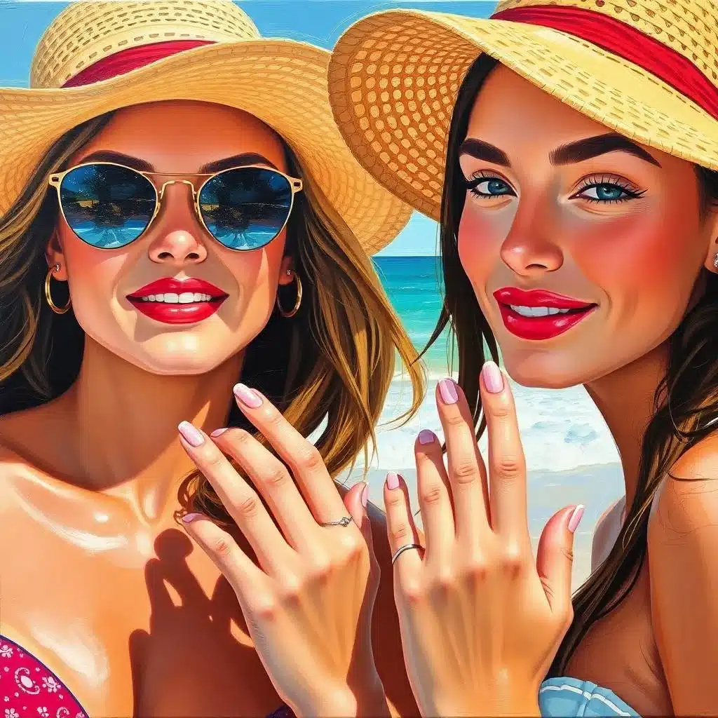 Beach Nails Vacation Simple