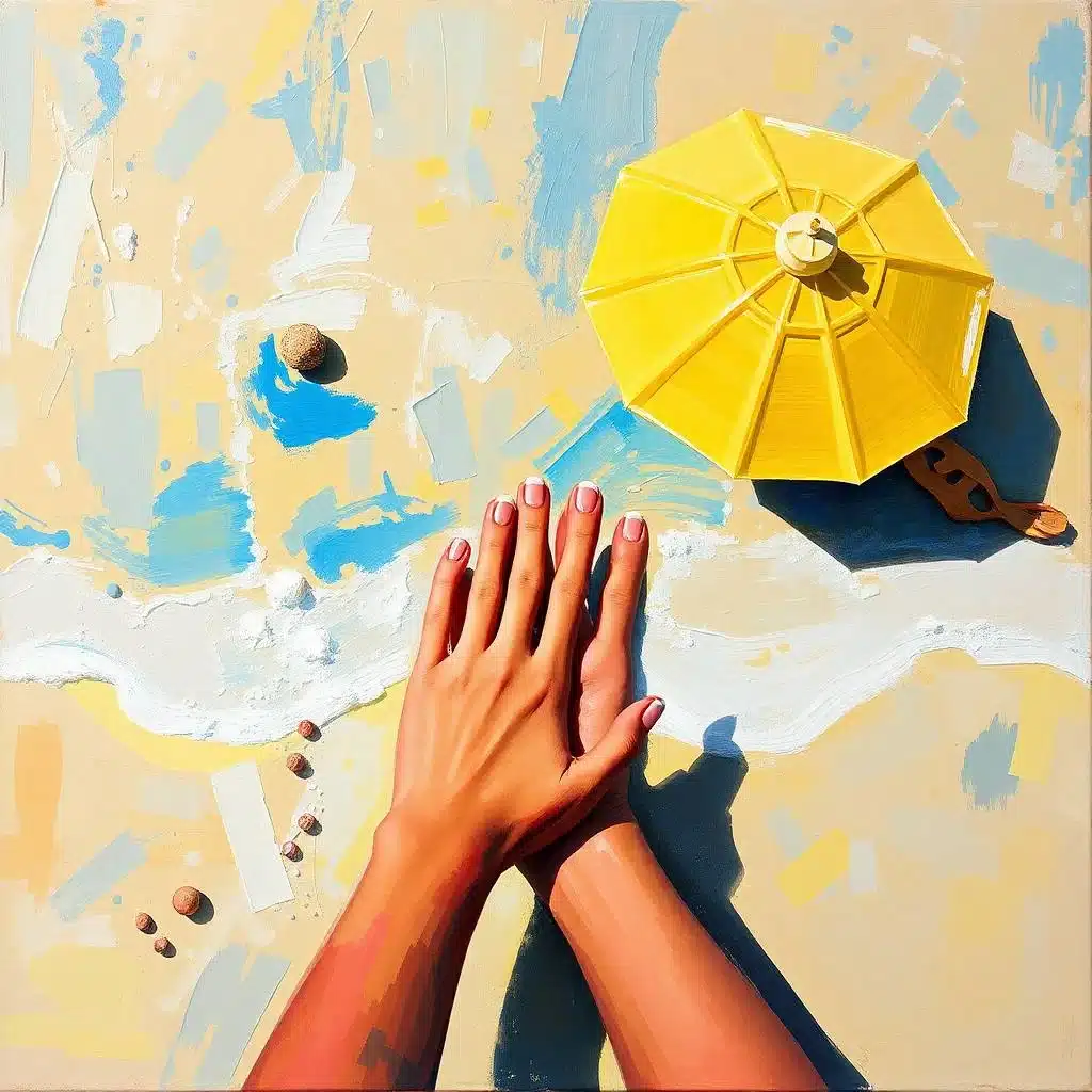 Ocean-inspired manicure

