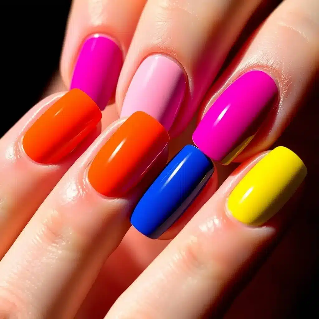 Glitter gradient nails