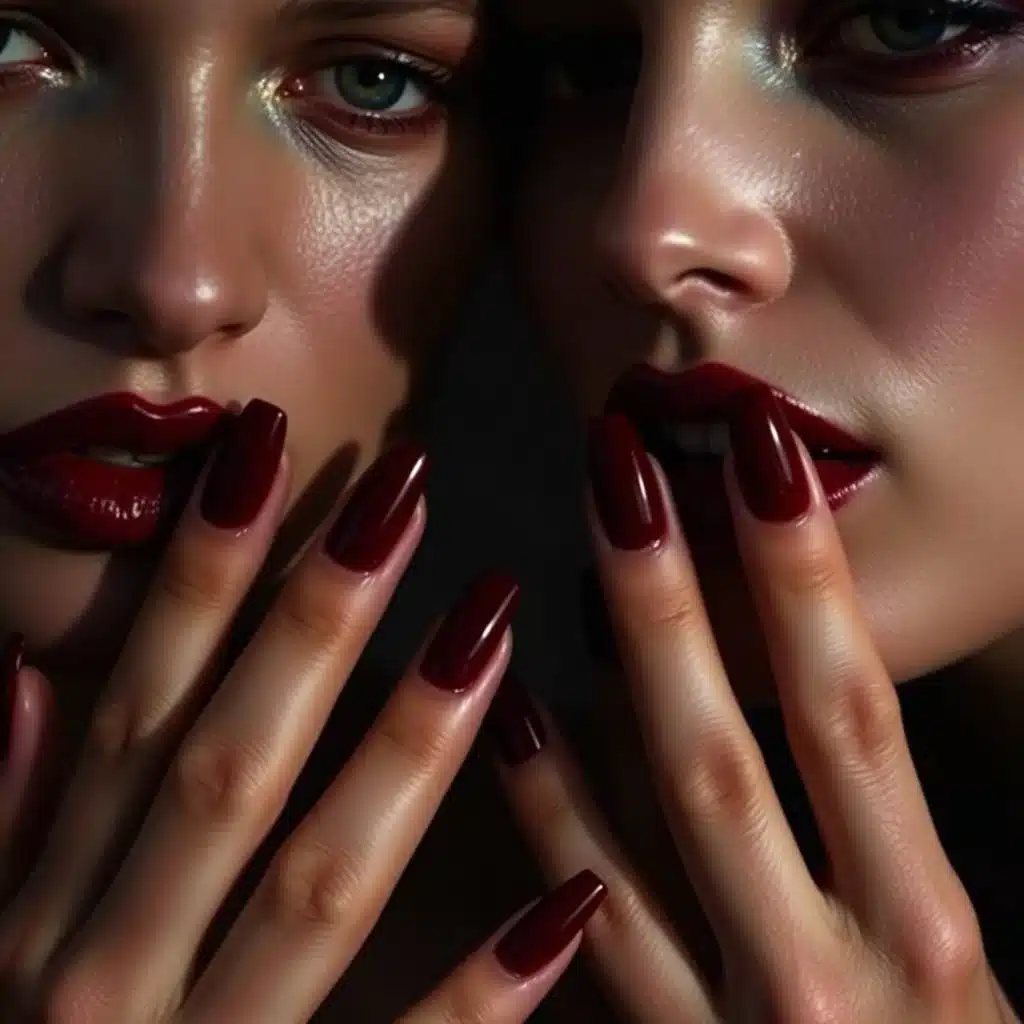 Vampy wine nails