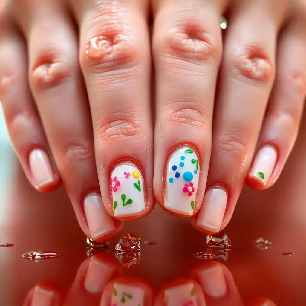 Bright seasonal nails

