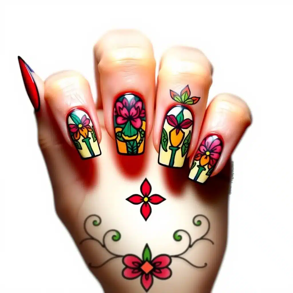 Seashell nail decals