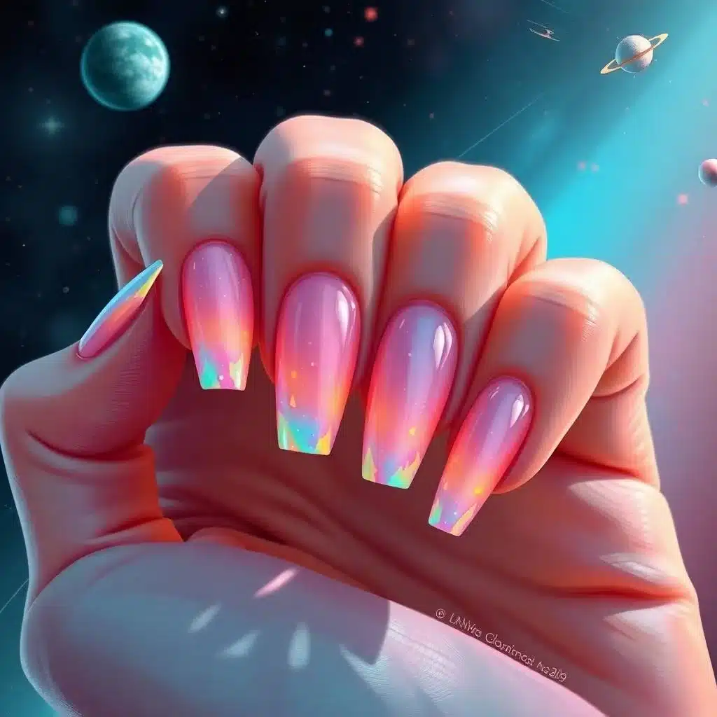 Pastel French tips
