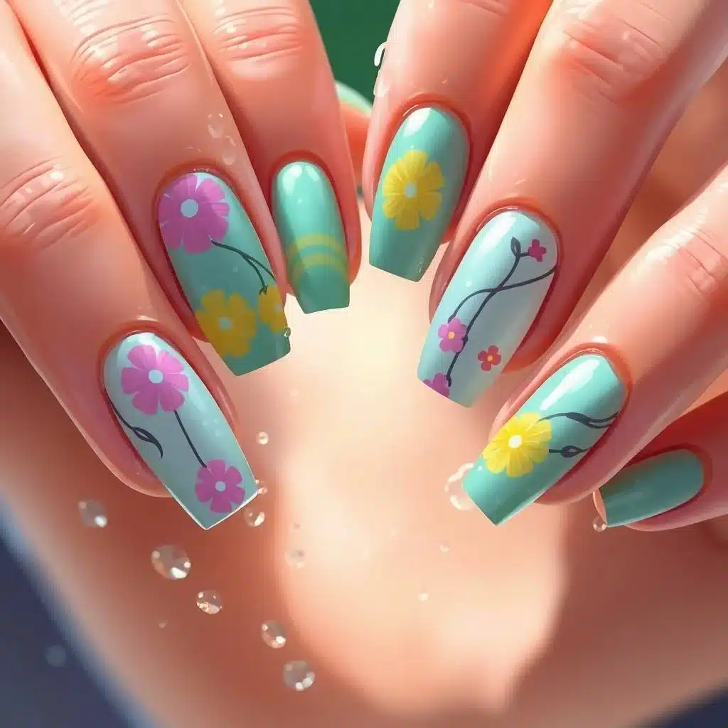 Bright summer nail designs


