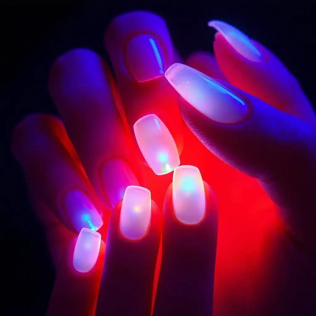 Minimal dot art nails
