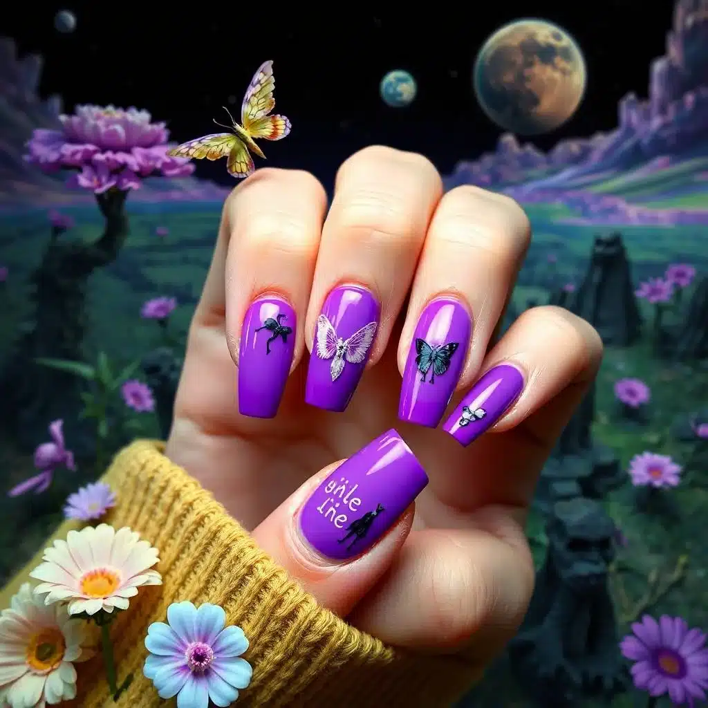 Summer French manicure