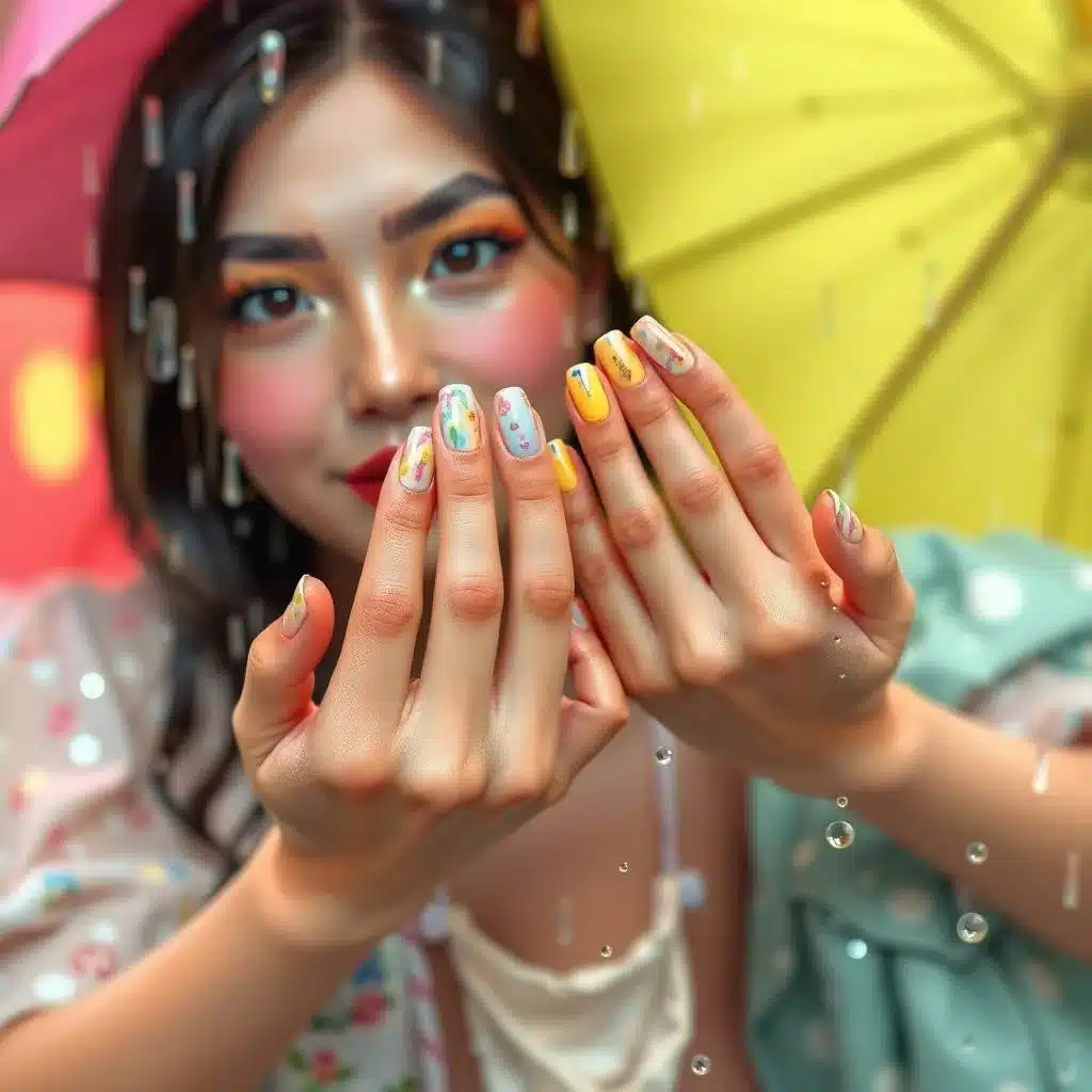 Neon summer nails

