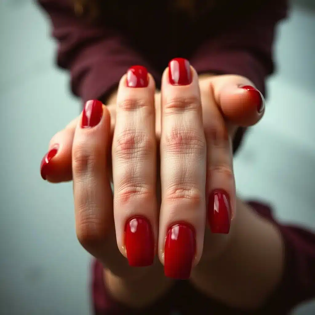 Red Ombre Nails
