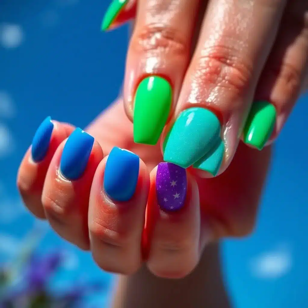 Tropical nail inspo