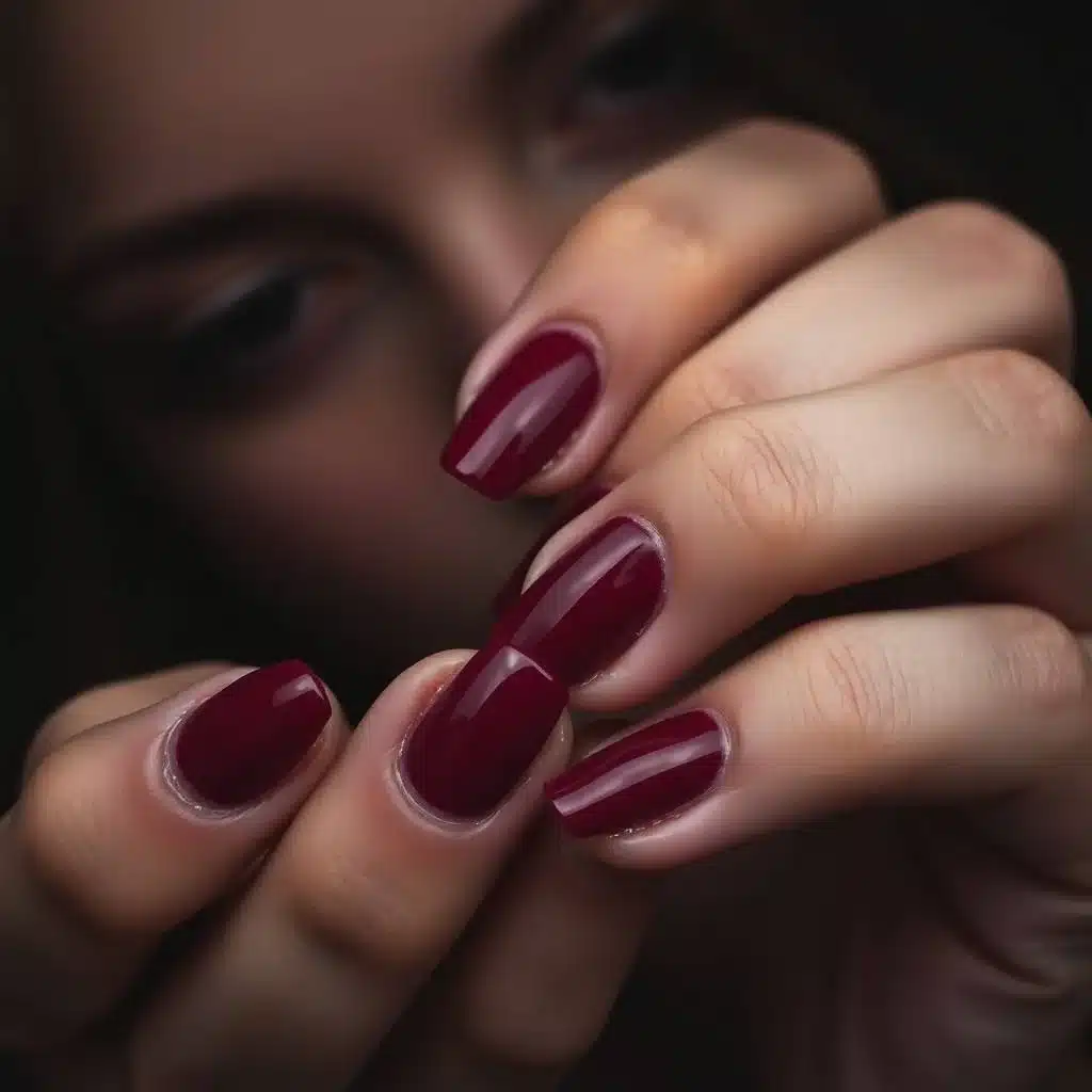 Chocolate cherry nails