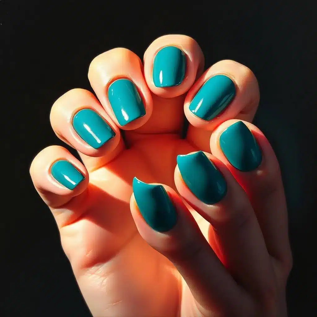 Short nail bed acrylic nails