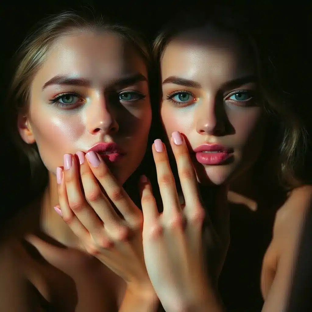 Nail art with tiny seashells

