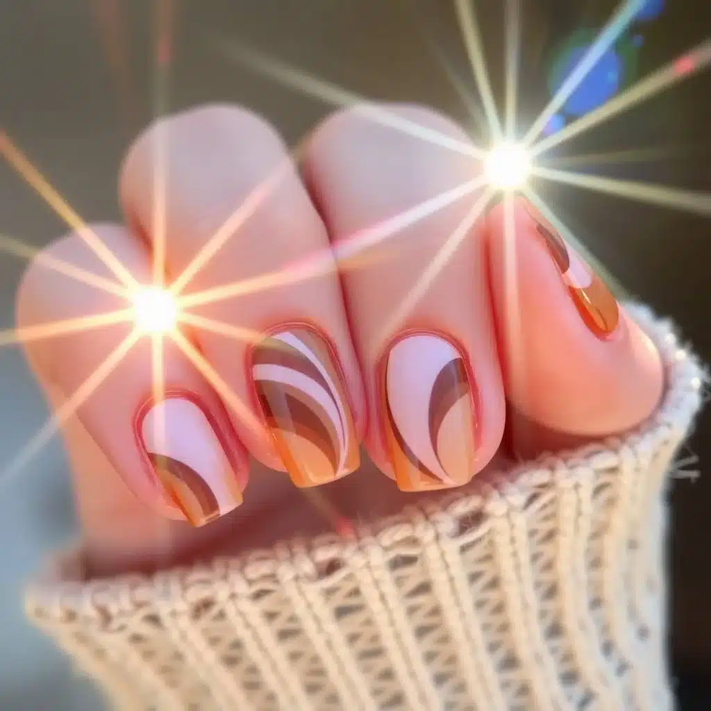 Glitter overlay nails