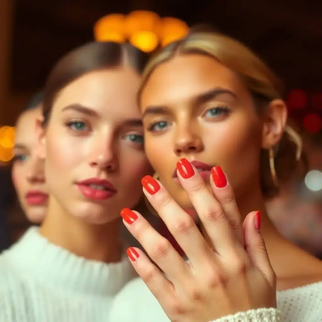 Wavy line nails