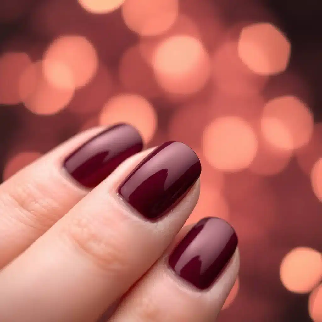 Burgundy stiletto nails