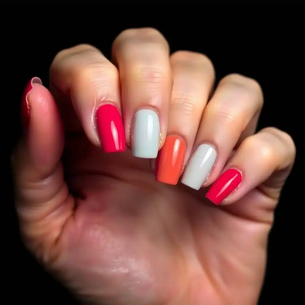 glossy clean nails