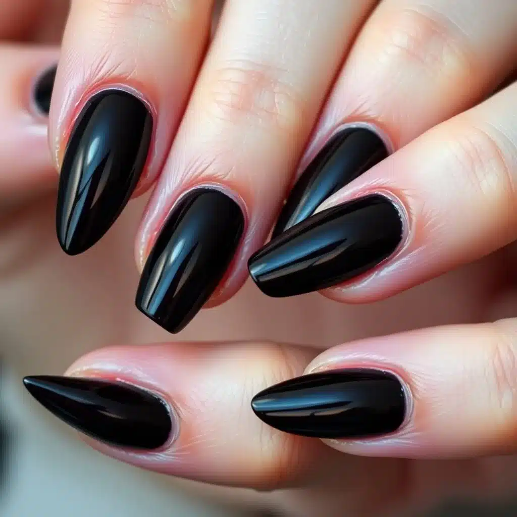 Dark Feminine Nails