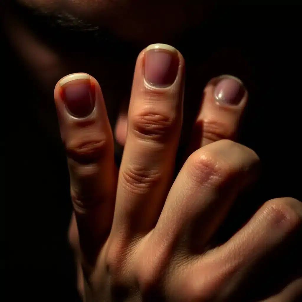 Metallic male nails