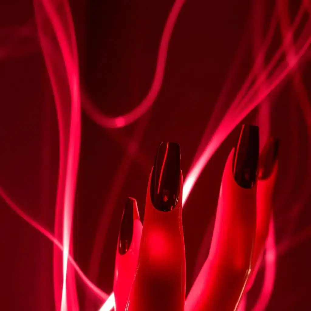 Red wine French tips
