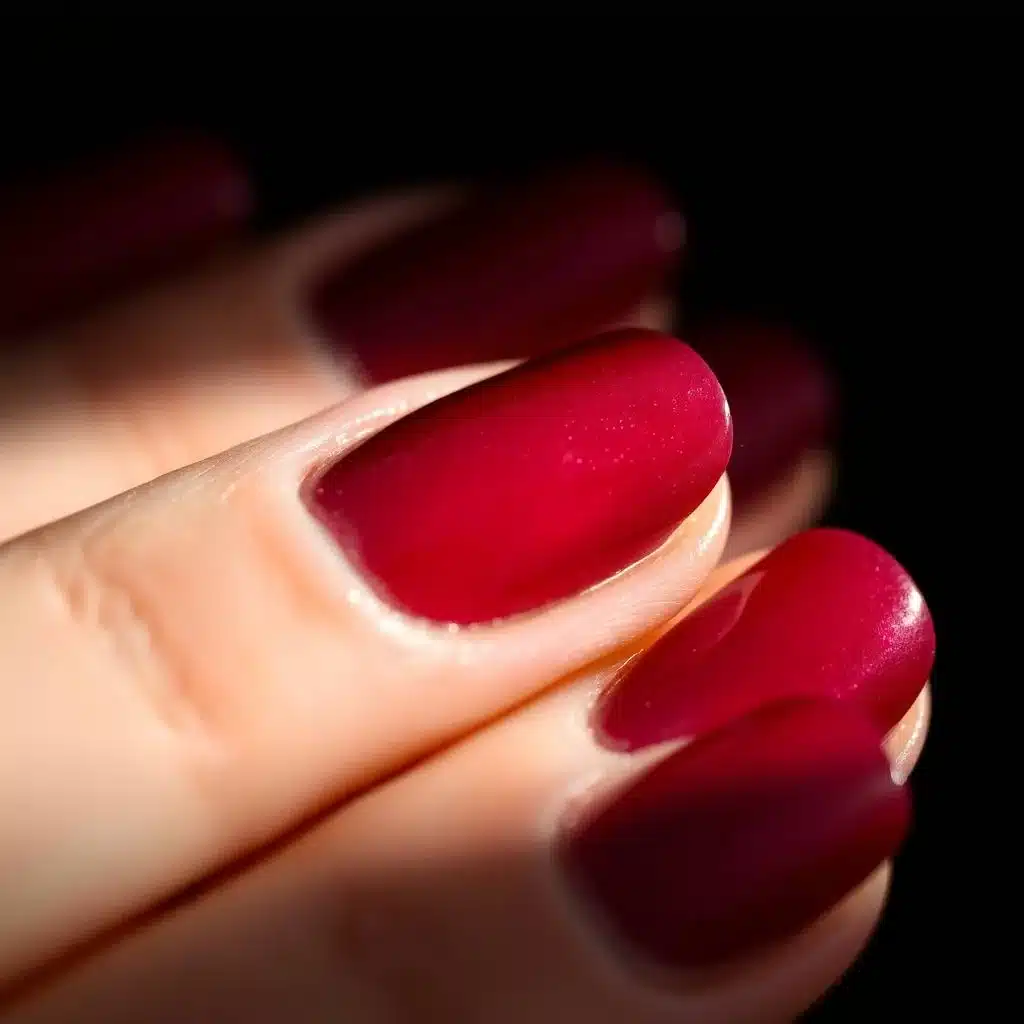 Pearl burgundy nails