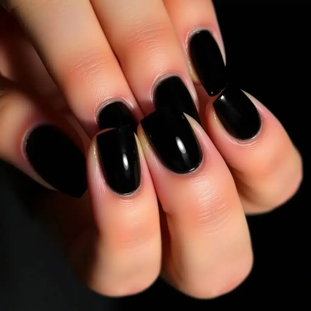 nude short nails