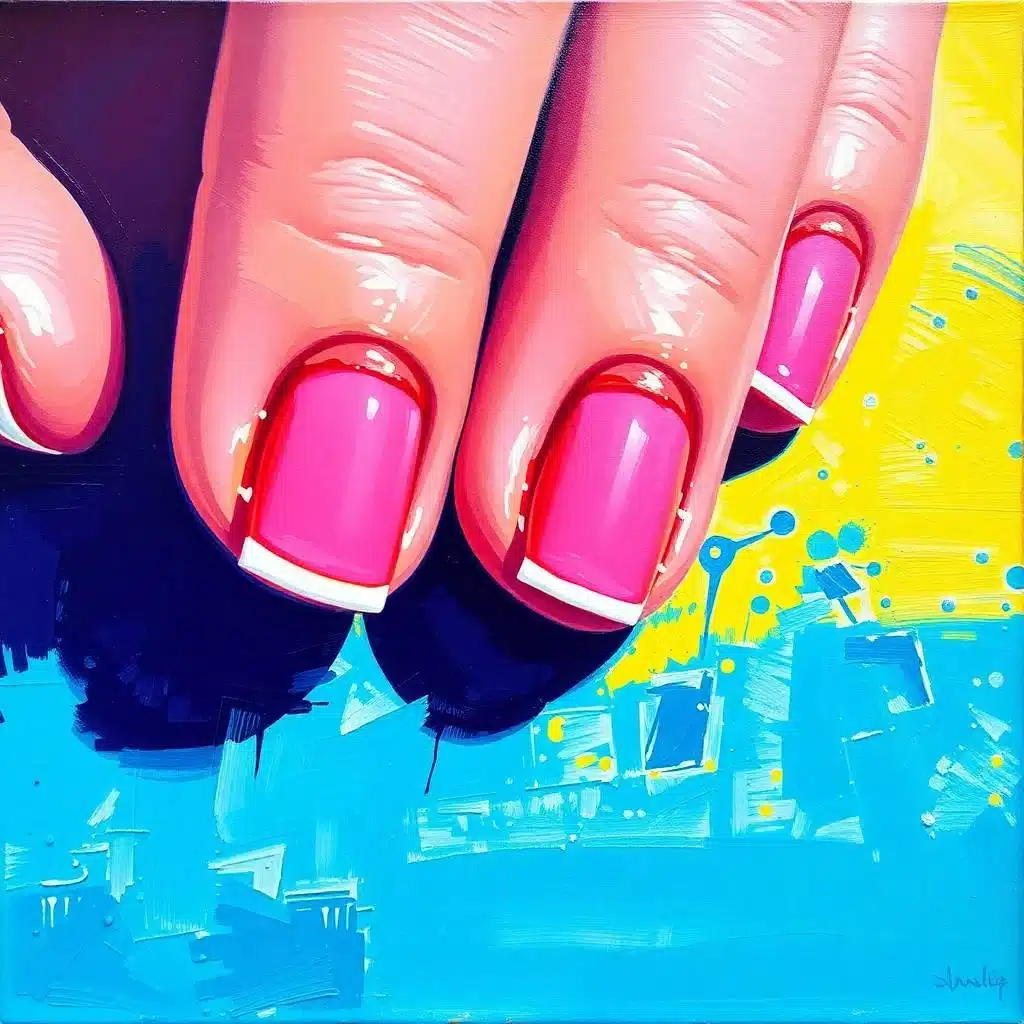 Blue and white beach nails

