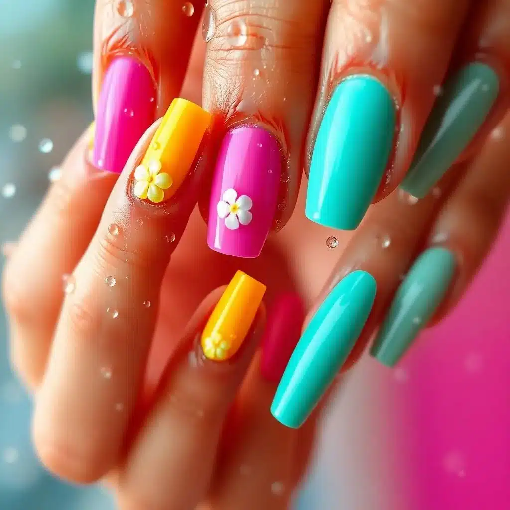Colorful summer nails

